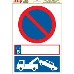 Signalisation-Pickup Pictogramme en vinyl défense de stationner / enlèvement 23 x 33 cm