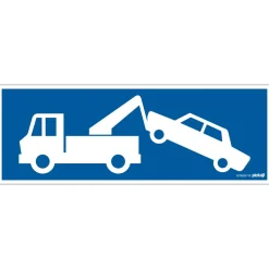 Signalisation-Pickup Pictogramme enlèvement voiture 33 x 12 cm
