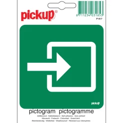 Signalisation-Pickup Pictogramme entrée de secours 10 x 10 cm
