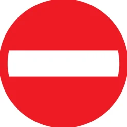 Signalisation-Pickup Pictogramme entrée interdite Ø 18 cm