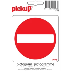 Signalisation-Pickup Pictogramme entrée interdite 10 x 10 cm