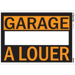 Signalisation-Pickup Pictogramme garage à louer 23 x 33 cm