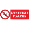 Signalisation-Pickup Pictogramme geen fietsen 33 x 12 cm