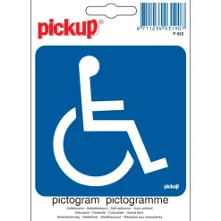 Signalisation-Pickup Pictogramme handicapée 10 x 10 cm