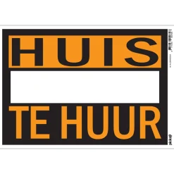 Signalisation-Pickup Pictogramme huis te huur 23 x 33 cm