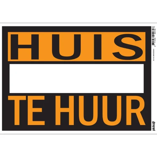 Signalisation-Pickup Pictogramme huis te huur 23 x 33 cm