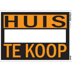 Signalisation-Pickup Pictogramme huis te koop 23 x 33 cm