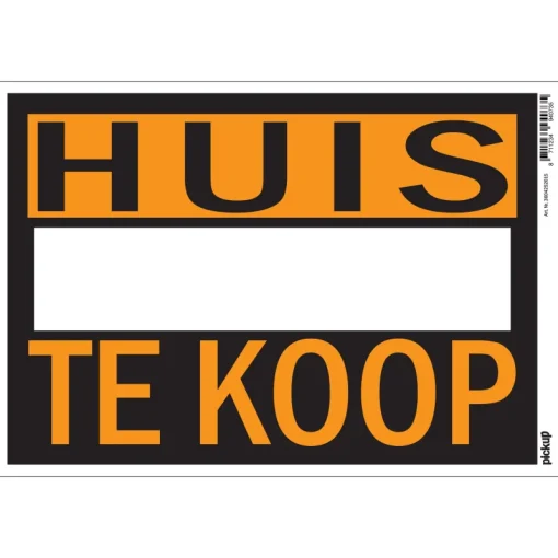 Signalisation-Pickup Pictogramme huis te koop 23 x 33 cm