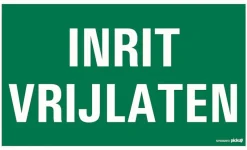 Signalisation-Pickup Pictogramme inrit vrijlaten 33 x 20 cm