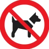 Signalisation-Pickup Pictogramme interdit aux chiens Ø 18 cm