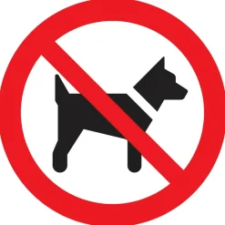 Signalisation-Pickup Pictogramme interdit aux chiens Ø 18 cm