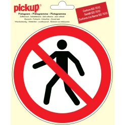 Signalisation-Pickup Pictogramme interdit aux piétons Ø 15 cm