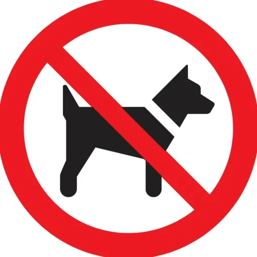 Signalisation-Pickup Pictogramme interdit aux chiens Ø 18 cm