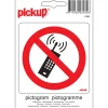 Signalisation-Pickup Pictogramme interdit gsm 10 x 10 cm