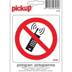 Signalisation-Pickup Pictogramme interdit gsm 10 x 10 cm