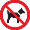 Signalisation-Pickup Pictogramme interdit pour chiens 30 cm