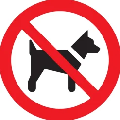 Signalisation-Pickup Pictogramme interdit pour chiens 30 cm