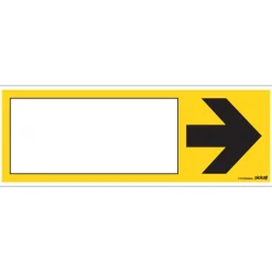 Signalisation-Pickup Pictogramme jaune avec flèche 33 x 12 cm