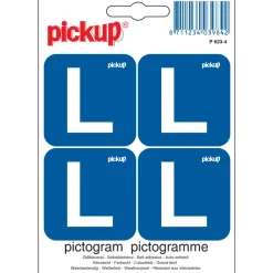 Signalisation-Pickup Pictogramme L 4 pièces 10 x 10 cm