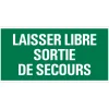 Signalisation-Pickup Pictogramme laisser libre sortie 15 x 30 cm