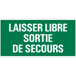 Signalisation-Pickup Pictogramme laisser libre sortie 15 x 30 cm