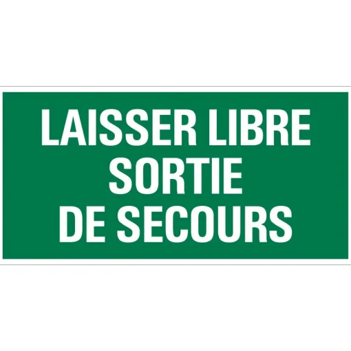Signalisation-Pickup Pictogramme laisser libre sortie 15 x 30 cm