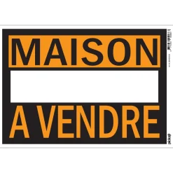 Signalisation-Pickup Pictogramme maison à vendre 23 x 33 cm