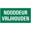 Signalisation-Pickup Pictogramme nooddeur vrijhouden 15 x 30 cm