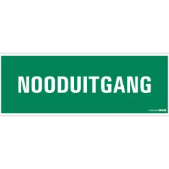 Signalisation-Pickup Pictogramme nooduitgang 33 x 12 cm