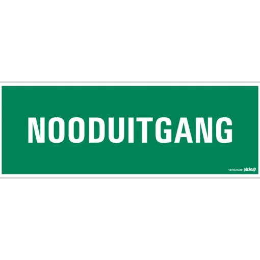 Signalisation-Pickup Pictogramme nooduitgang 33 x 12 cm