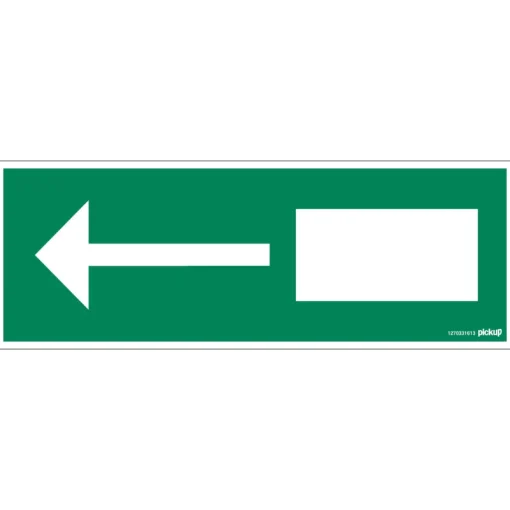 Signalisation-Pickup Pictogramme nooduitgang 33 x 12 cm