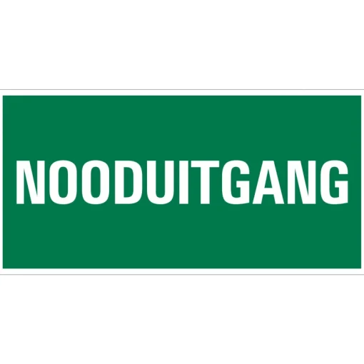Signalisation-Pickup Pictogramme nooduitgang 15 x 30 cm