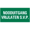 Signalisation-Pickup Pictogramme nooduitgang vrijlaten 15 x 30 cm