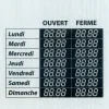 Signalisation-Pickup Pictogramme panneau heures d'ouverture 17 x 12,5 cm