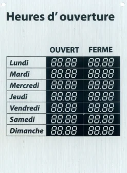 Signalisation-Pickup Pictogramme panneau heures d'ouverture 17 x 12,5 cm