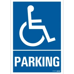 Signalisation-Pickup Pictogramme parking handicapés 23 x 33 cm