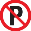 Signalisation-Pickup Pictogramme parking interdit Ø 18 cm