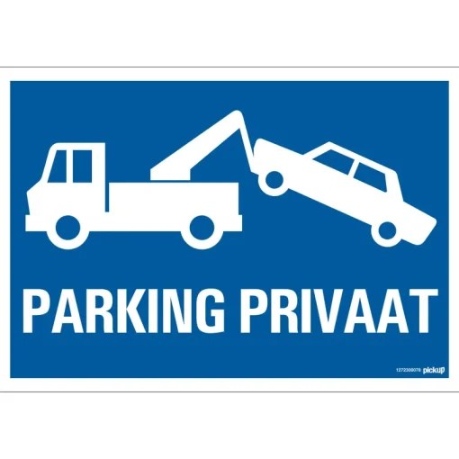 Signalisation-Pickup Pictogramme parking privaat 23 x 33 cm