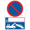 Signalisation-Pickup Pictogramme parking voiture privé 23 x 33 cm