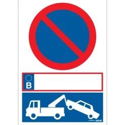 Signalisation-Pickup Pictogramme parking voiture privé 23 x 33 cm