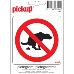 Signalisation-Pickup Pictogramme pas de crottes de chien 10 x 10 cm