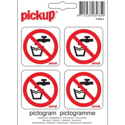 Signalisation-Pickup Pictogramme pas d'eau potable 10 x 10 cm