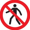 Signalisation-Pickup Pictogramme piétons interdit 18 cm