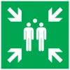 Signalisation-Pickup Pictogramme point rassemblement 20 x 20 cm