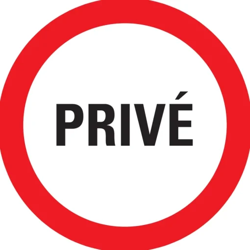 Signalisation-Pickup Pictogramme privé Ø 18 cm