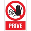 Signalisation-Pickup Pictogramme privé 23 x 33 cm