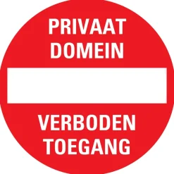 Signalisation-Pickup Pictogramme privaat domein Ø 18 cm