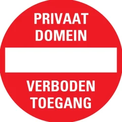 Signalisation-Pickup Pictogramme privaat domein Ø 30 cm