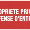 Signalisation-Pickup Pictogramme propriété privé 33 x 20 cm