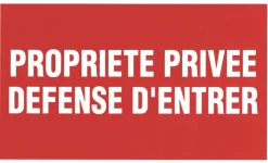 Signalisation-Pickup Pictogramme propriété privé 33 x 20 cm
